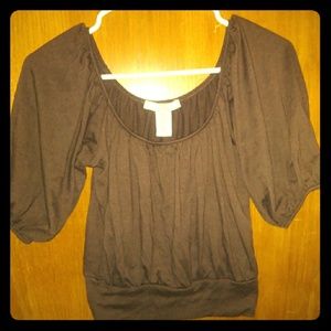 Brown bono crop top